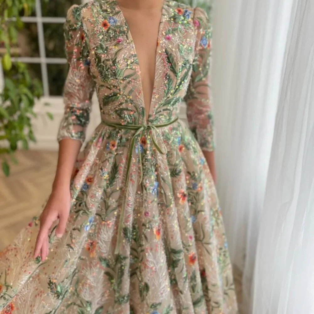 Teuta Matoshi Whispering Forrest Gown - Picture 2 of 13